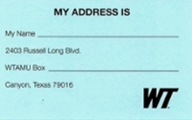 address card